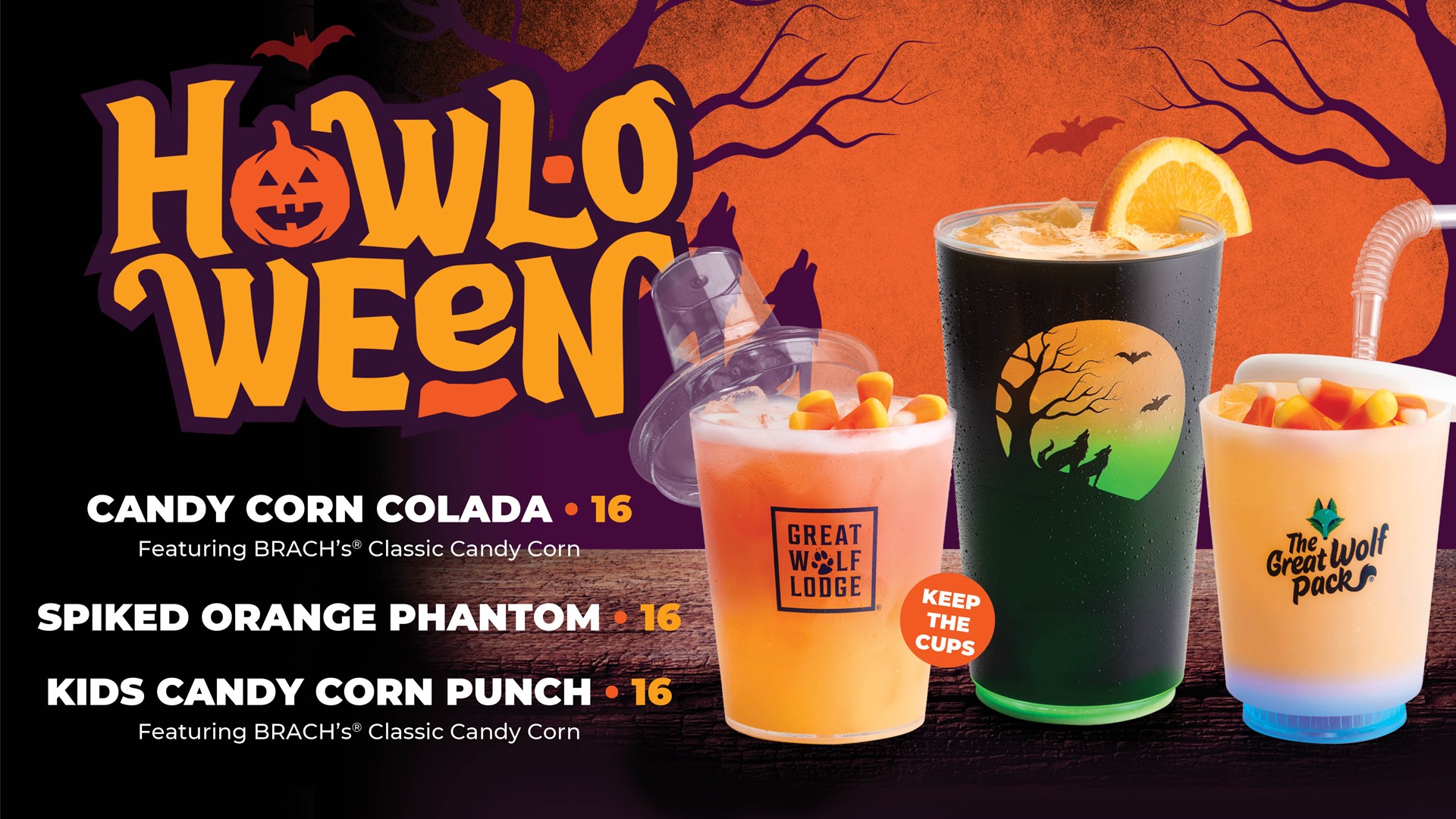 seasonal Halloween drinks